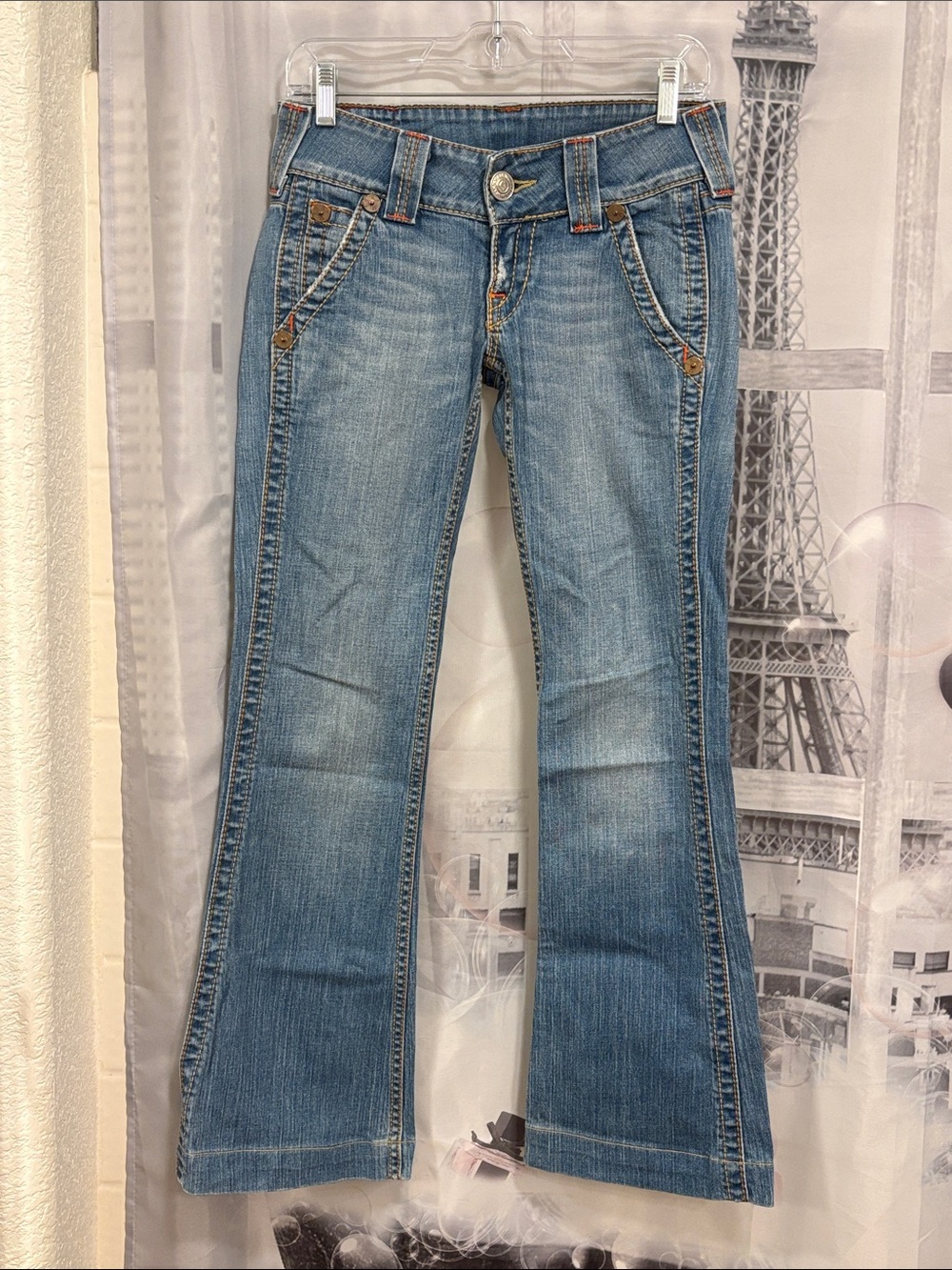 True Religion Sammy Big T Light Blue Bootcut Jeans